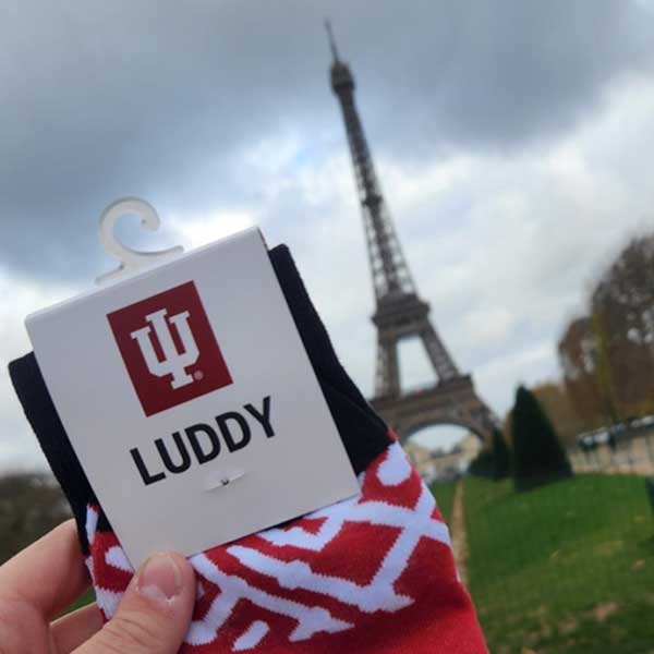 Luddy socks in Paris